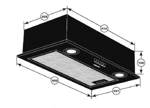 Вытяжка Centek CT-1850-50 черный картинка